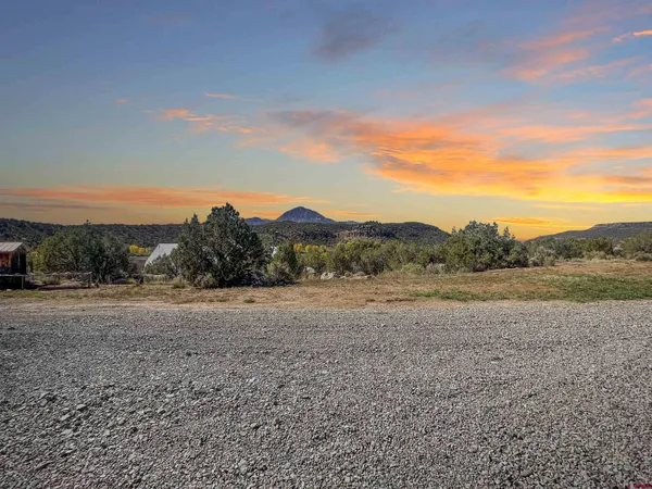 a view of an outdoor space and mountain view