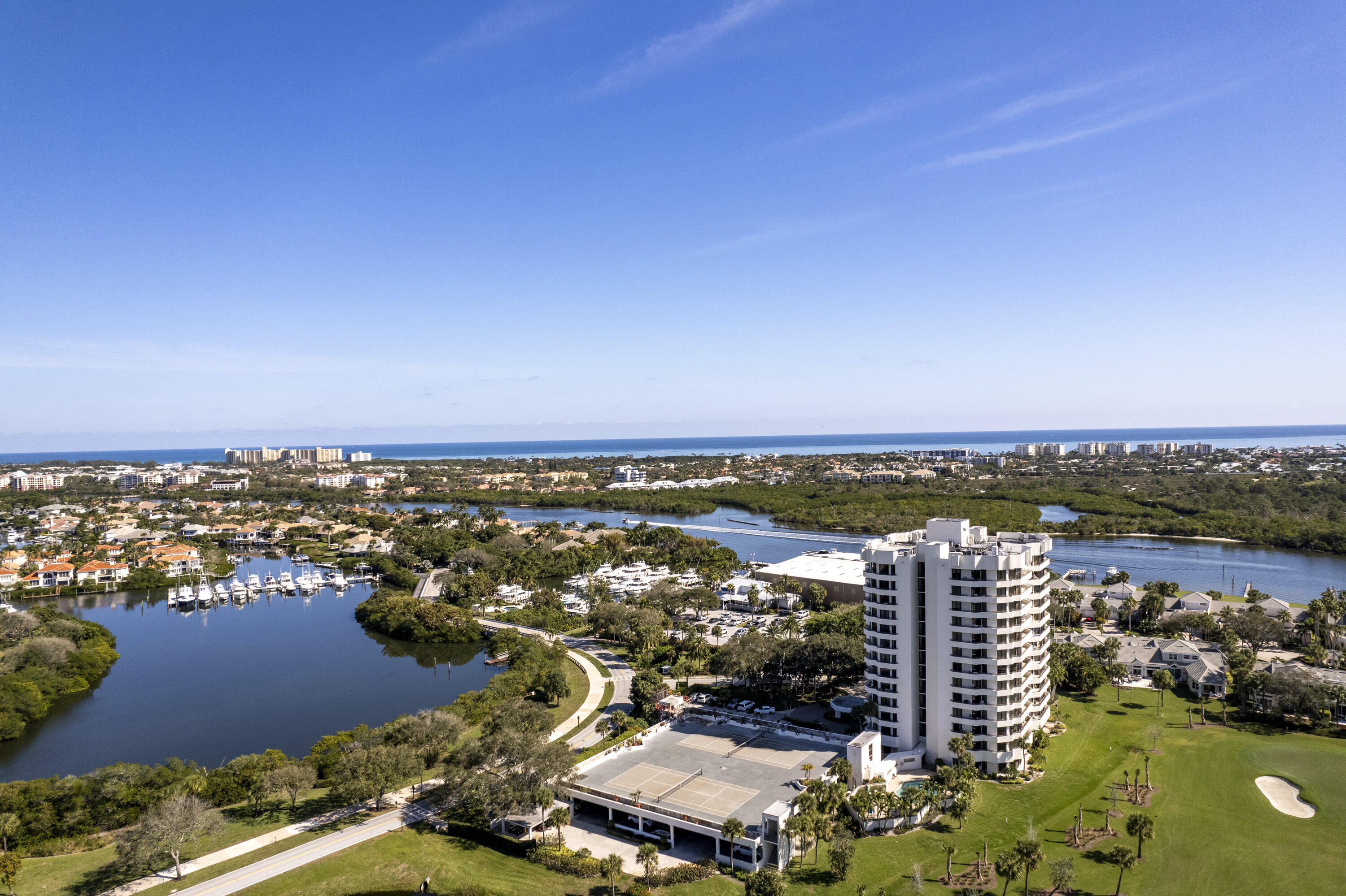 3322 Casseekey Island Road, Unit 504 Jupiter, FL 33477 - Photo 44 of 46 an aerial view of a city