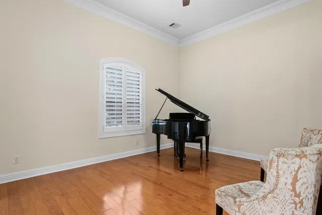 a view of livingroom with furniture and wooden floor