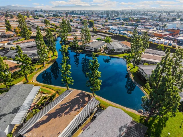 an aerial view of a city