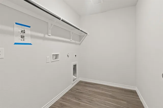 a view of small space with racks on the wall