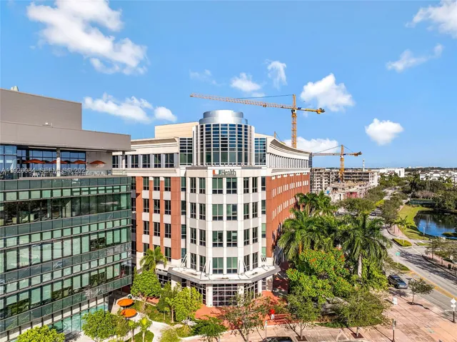 a front view of a building