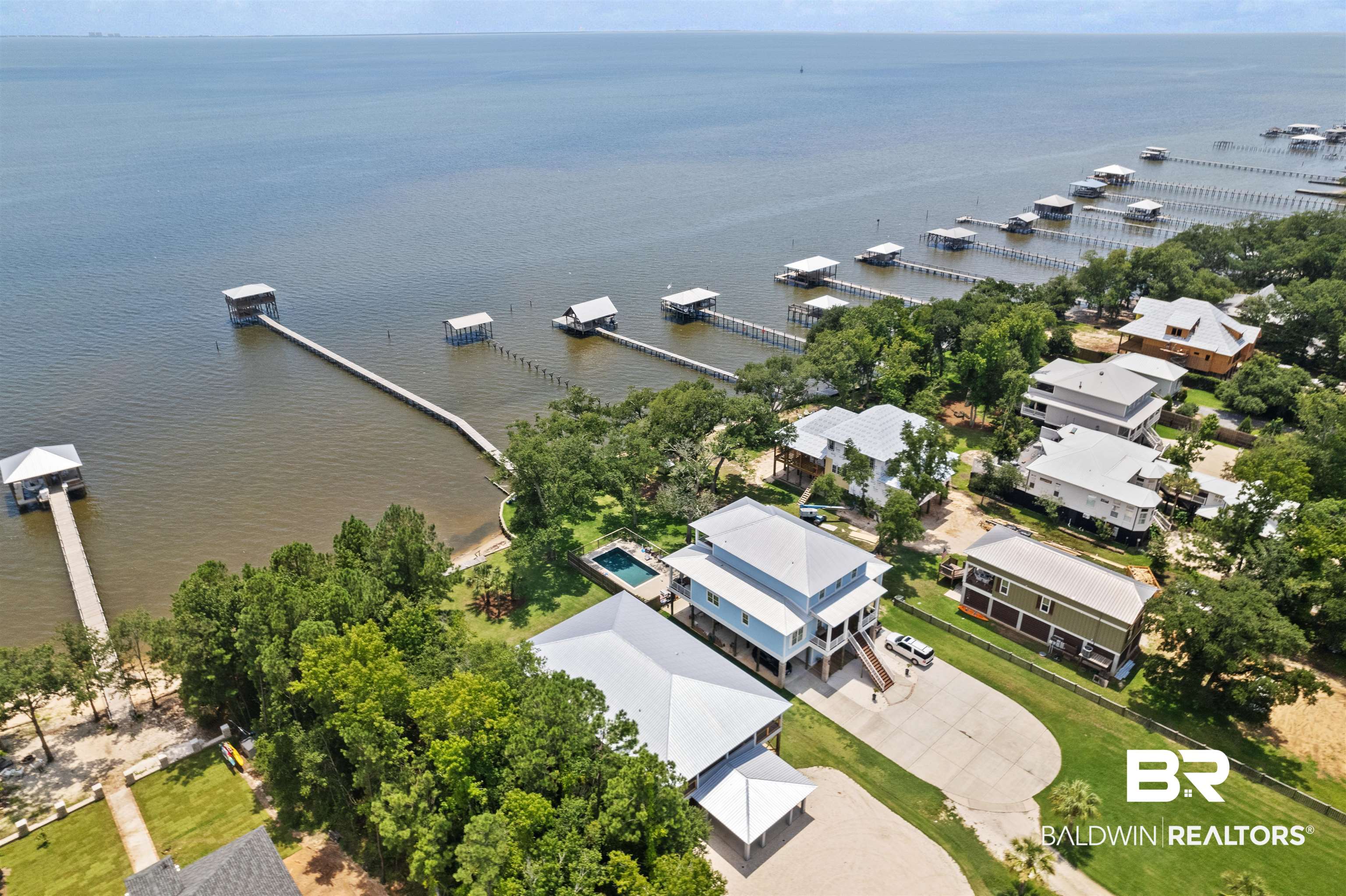 10507 County Road 1 Fairhope, AL 36532 - Photo 35 of 59 Aerial view featuring a water view