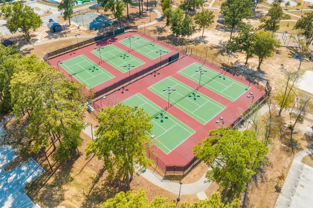a picture of street view with sitting space