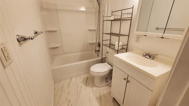 a view of a yard with large trees