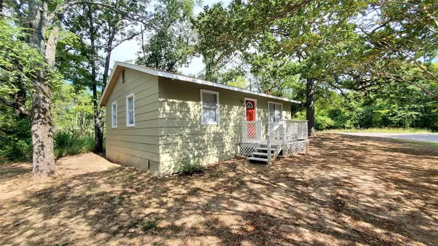 a view of a house with a patio