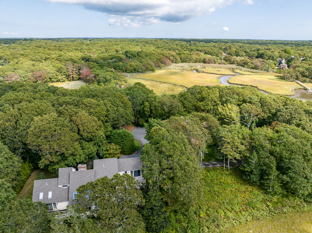 498 Elliott Road Centerville, MA 02632 - Photo 32 of 32 an aerial view of ocean and residential houses with outdoor space