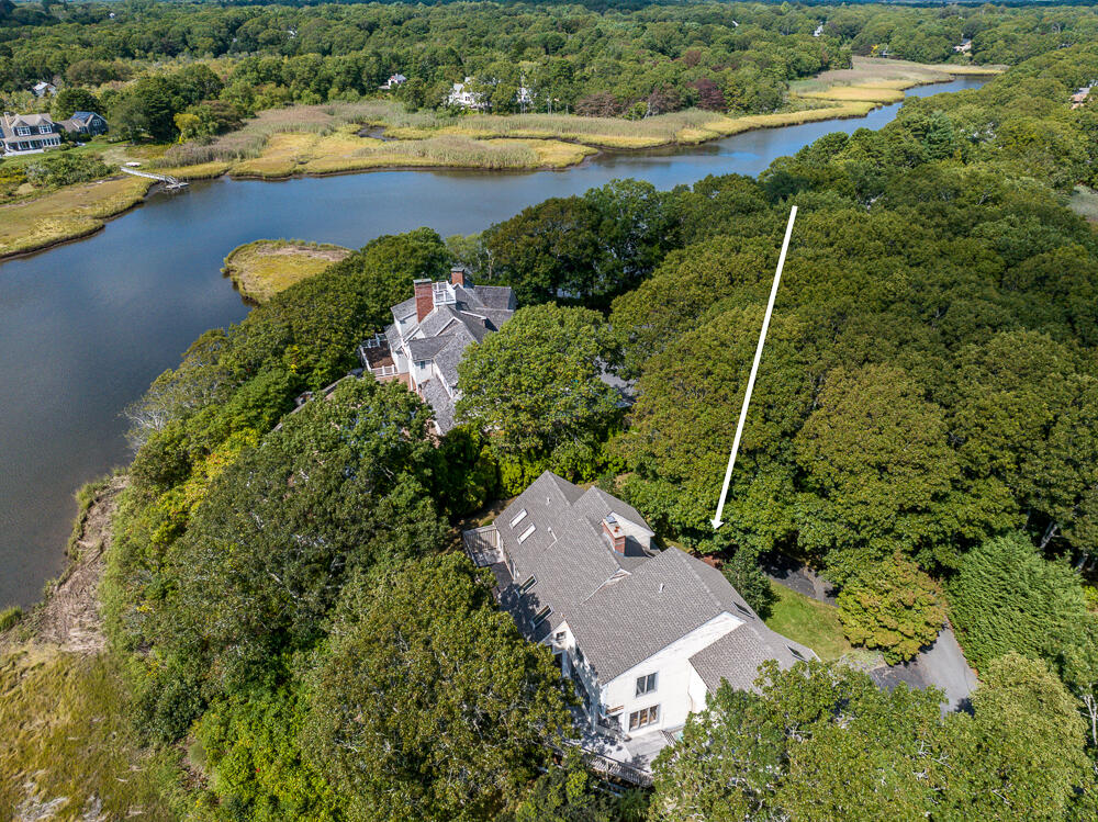498 Elliott Road Centerville, MA 02632 - Photo 7 of 32 an aerial view of ocean residential house with outdoor space and swimming pool