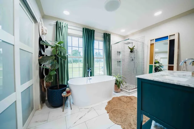 a living room filled with furniture and a couch