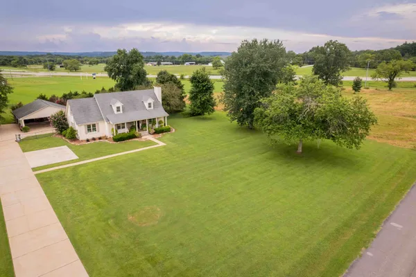 a view of a lake with houses