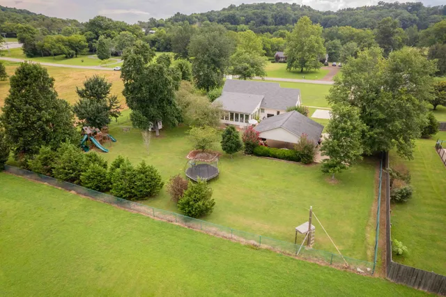 a view of a lake with a mountain in the background