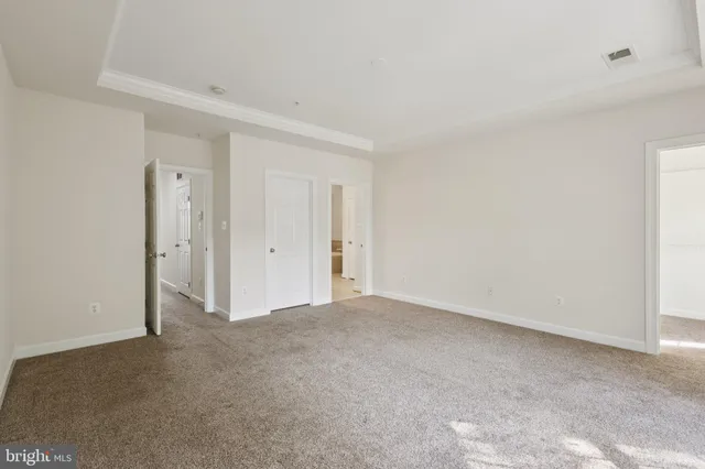 a view of small space with racks on the wall