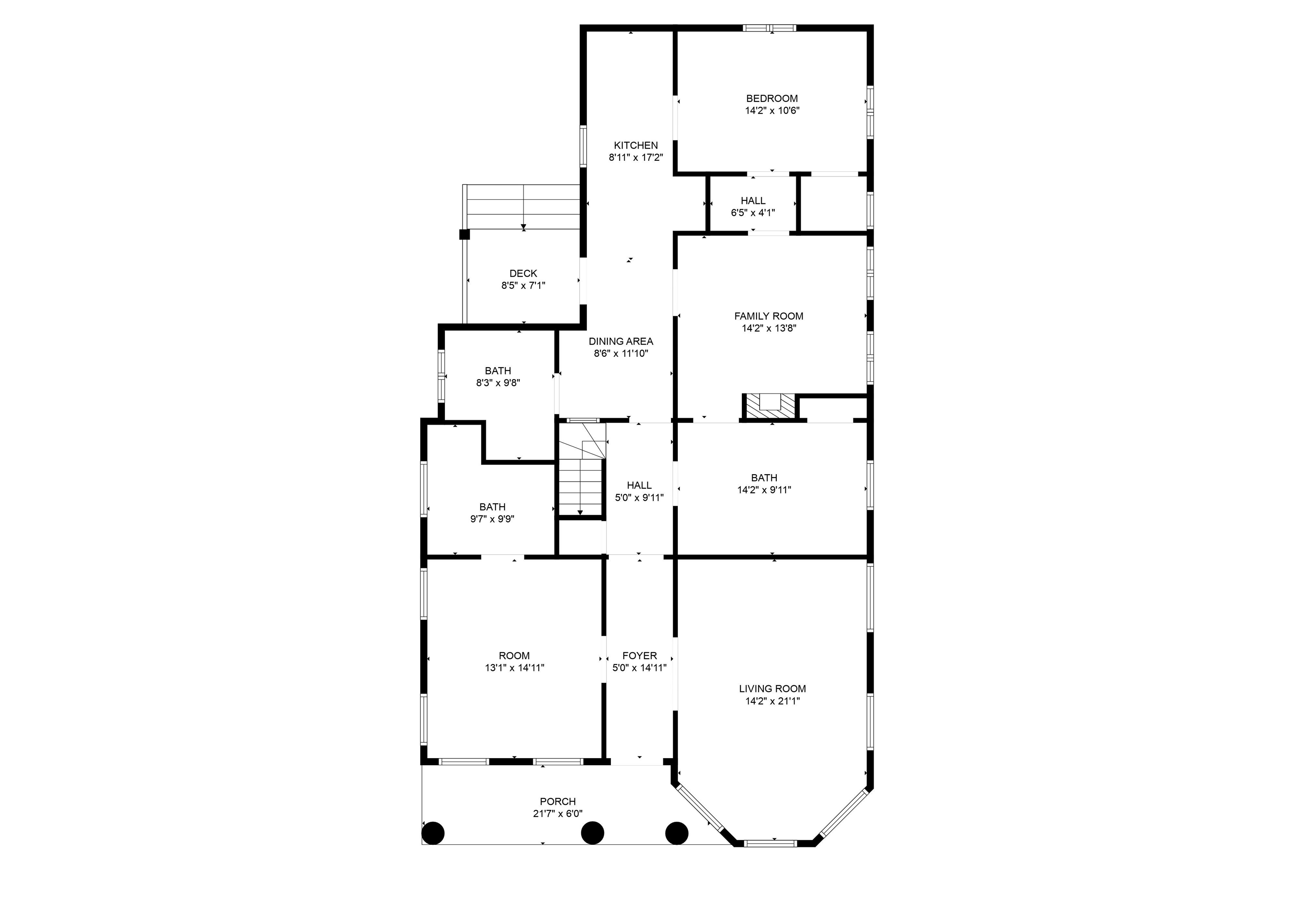 605 St Francis Street Mobile, AL 36602 - Photo 39 of 40 Home floor plan