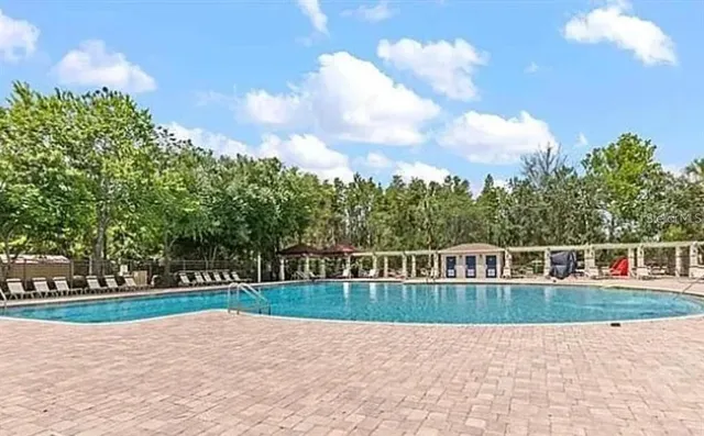 a view of a volley ball court