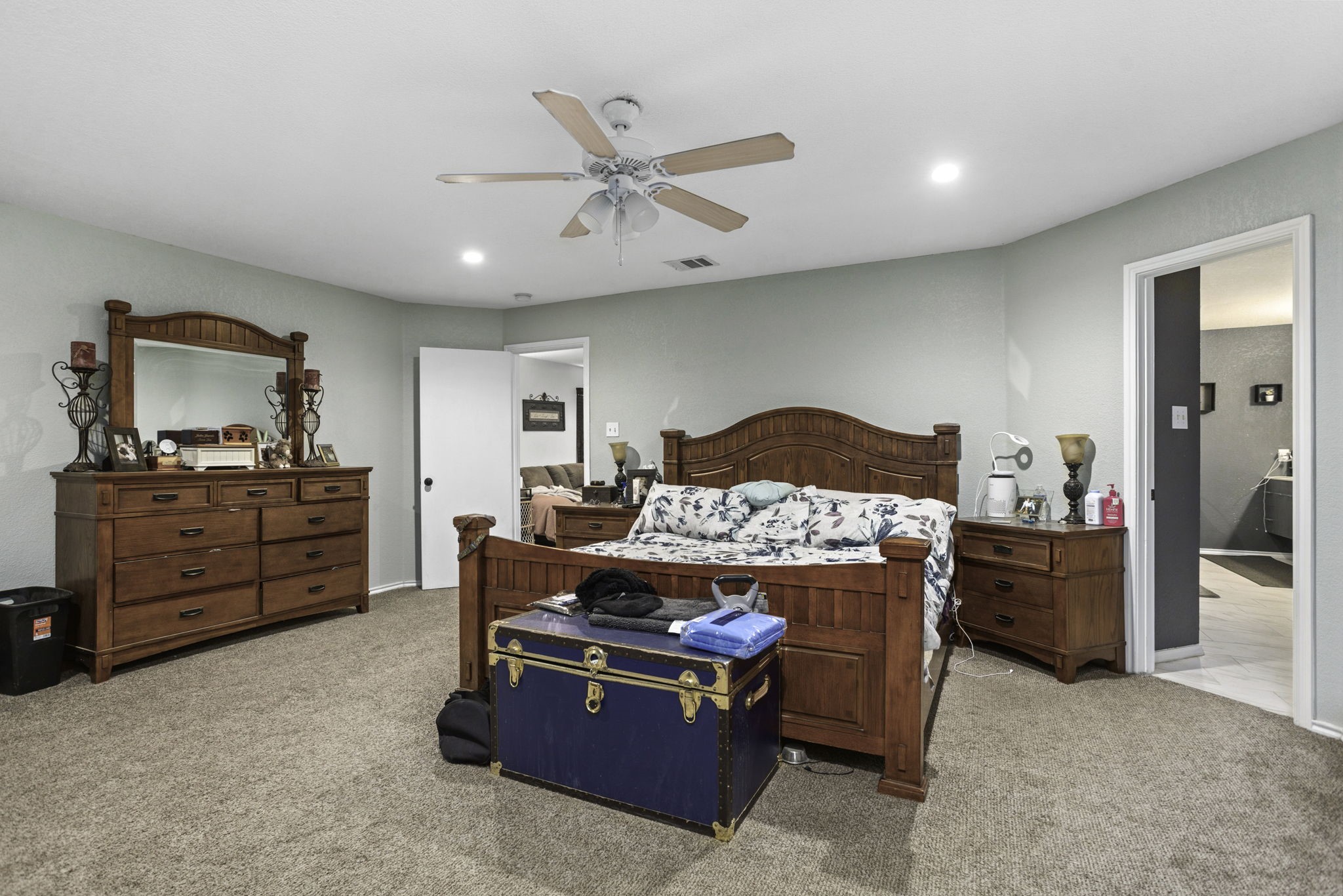 4518 Rothberger Way San Antonio, TX 78244 - Photo 12 of 18 a bedroom with a bed and furniture