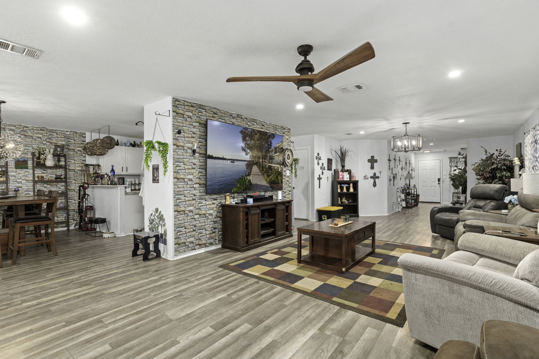 4518 Rothberger Way San Antonio, TX 78244 - Photo 5 of 18 a living room with furniture and a flat screen tv
