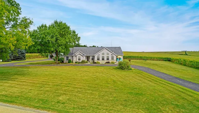 a view of an outdoor space with a lake view