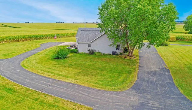 a view of an outdoor space and swimming pool