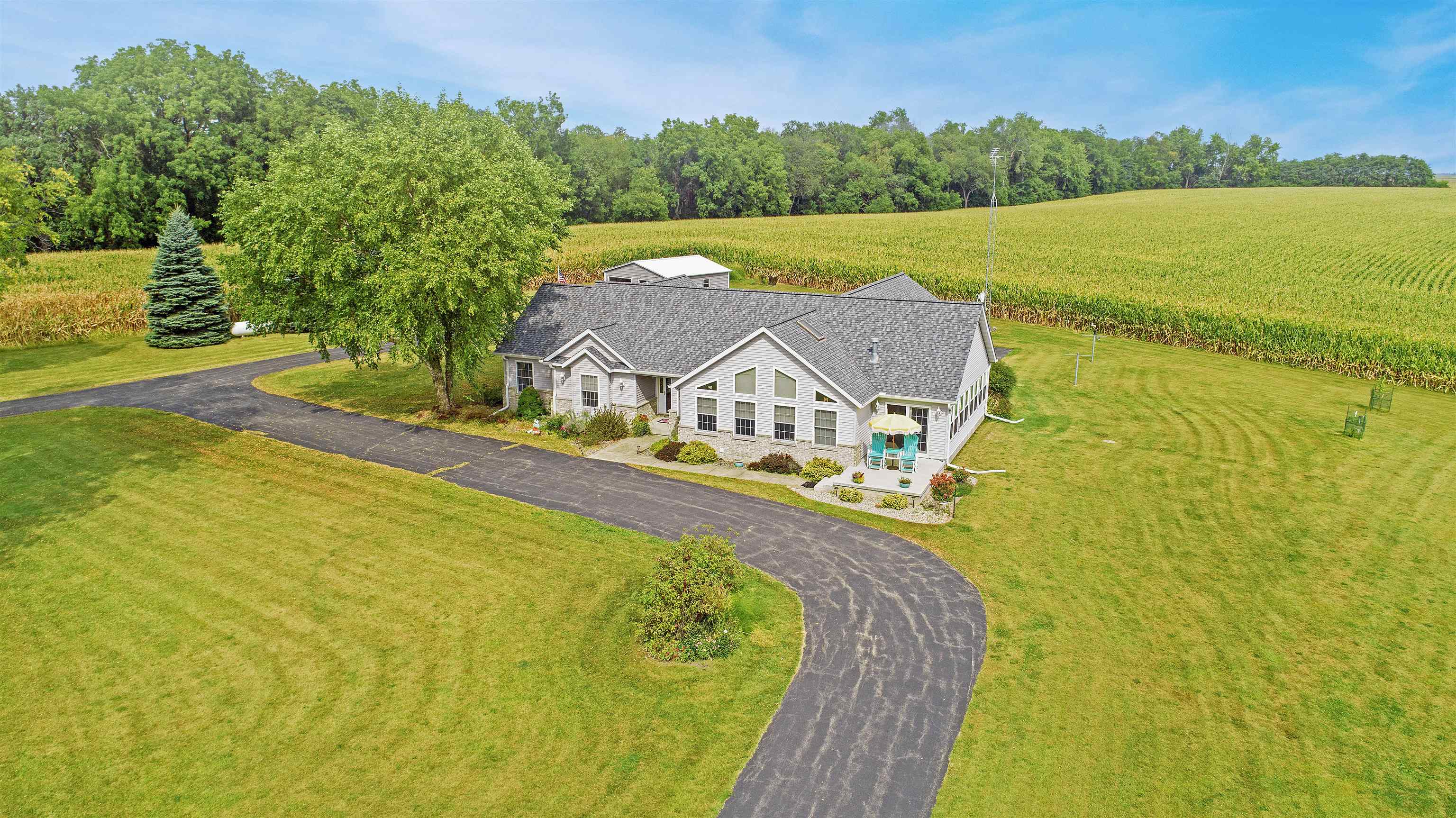 7821 Oakville Road Mount Carroll, IL 61053 - Photo 50 of 50 a view of a swimming pool with a lake view