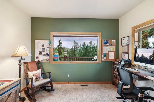 a room with furniture and a window