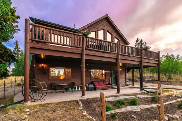 a building outdoor space with seating