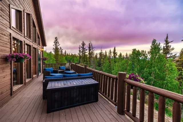 a view of a couches on the roof deck