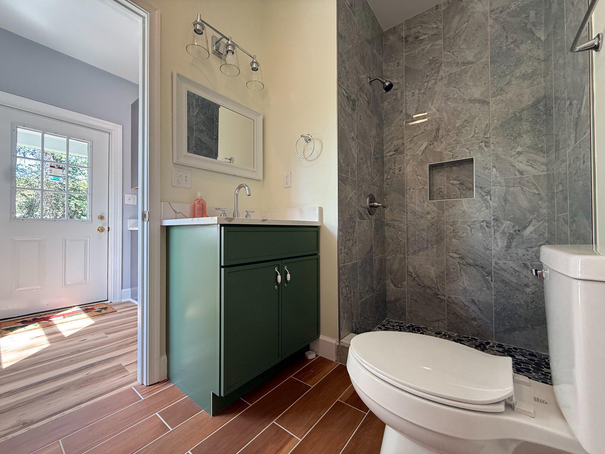 6416 Edesville Road Rock Hall, MD 21661 - Photo 17 of 43 First Floor Modern bathroom with stylish finishes.