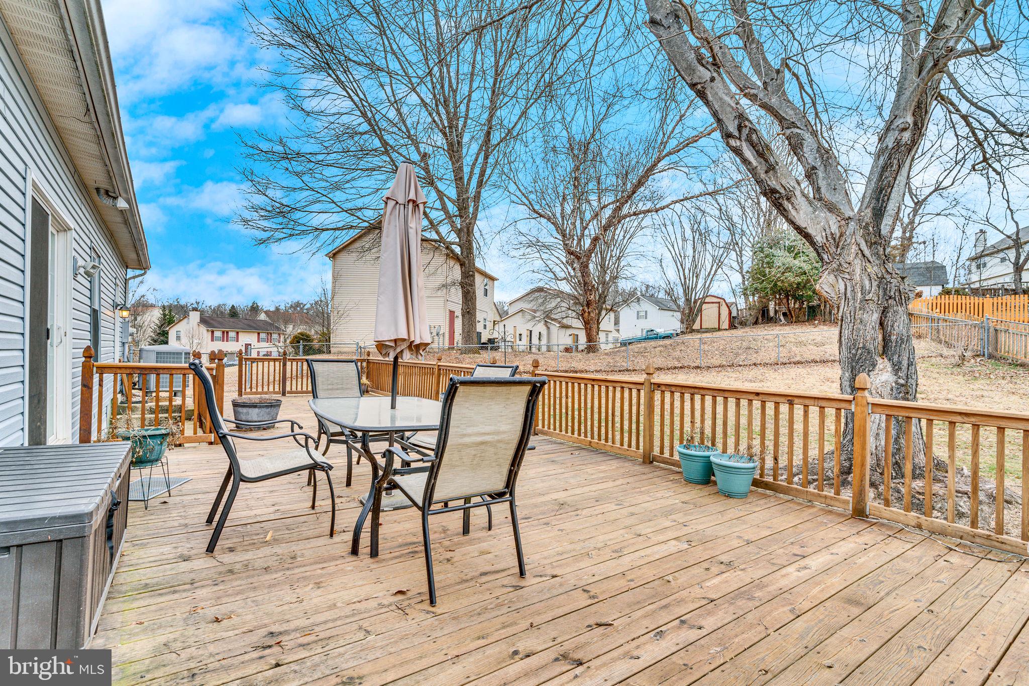 9216 Spring Acres Road Clinton, MD 20735 - Photo 32 of 36 Large deck- perfect for those Summer cookouts
