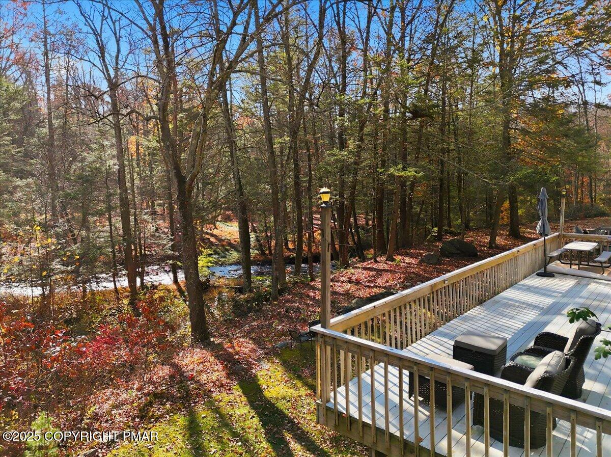 563 Pensyl Creek Road Stroudsburg, PA 18360 - Photo 129 of 143 Back deck view of creek
