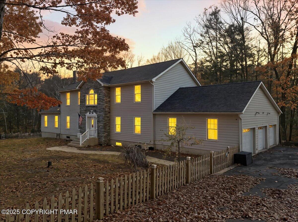 563 Pensyl Creek Road Stroudsburg, PA 18360 - Photo 143 of 143 a front view of house with yard and trees around