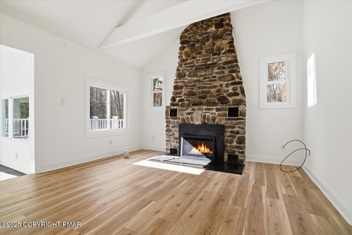 563 Pensyl Creek Road Stroudsburg, PA 18360 - Photo 90 of 143 Stone faced gas fireplace
