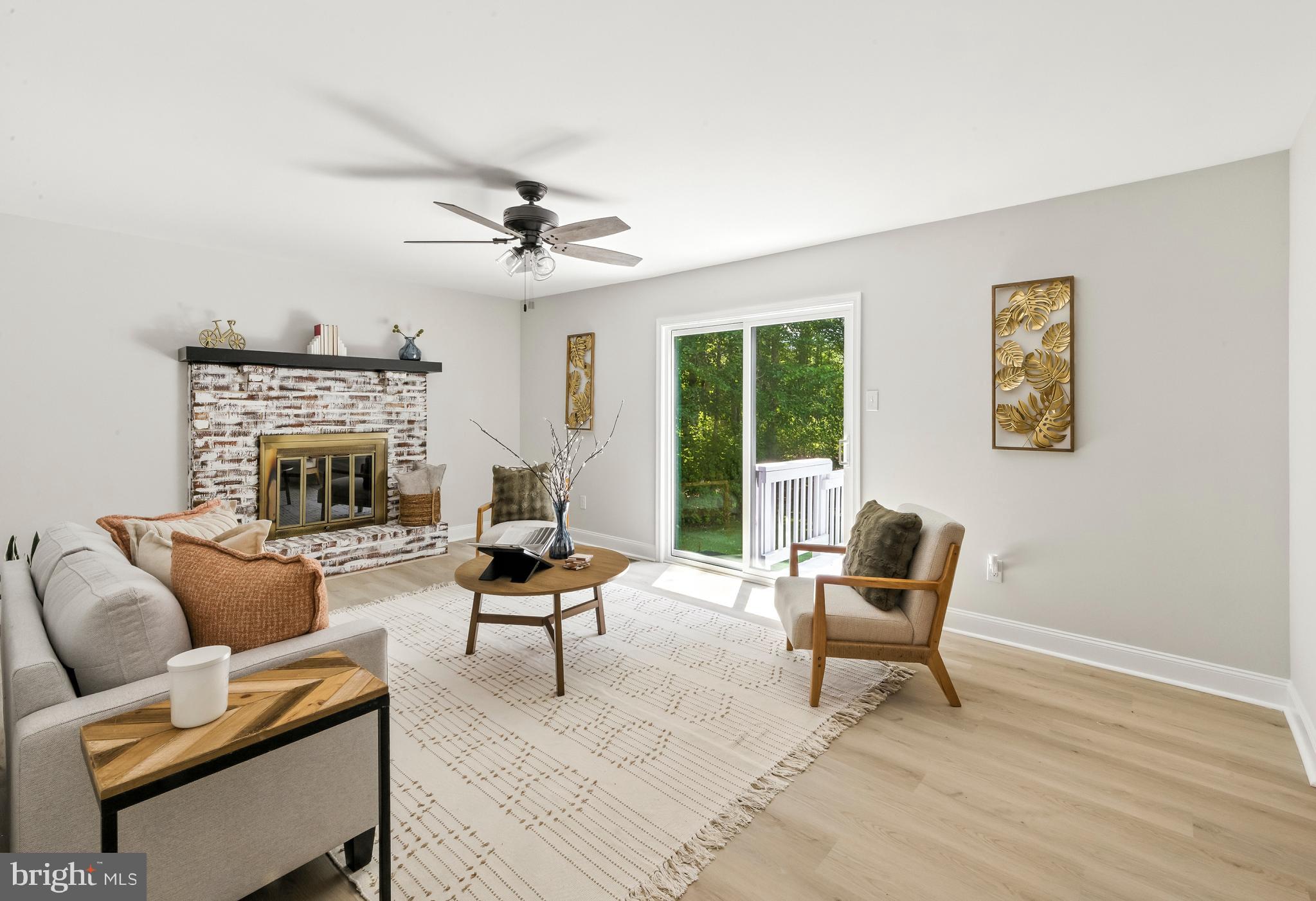 24 Muskingum Drive Shamong, NJ 08088 - Photo 15 of 24 a living room with furniture and a fireplace