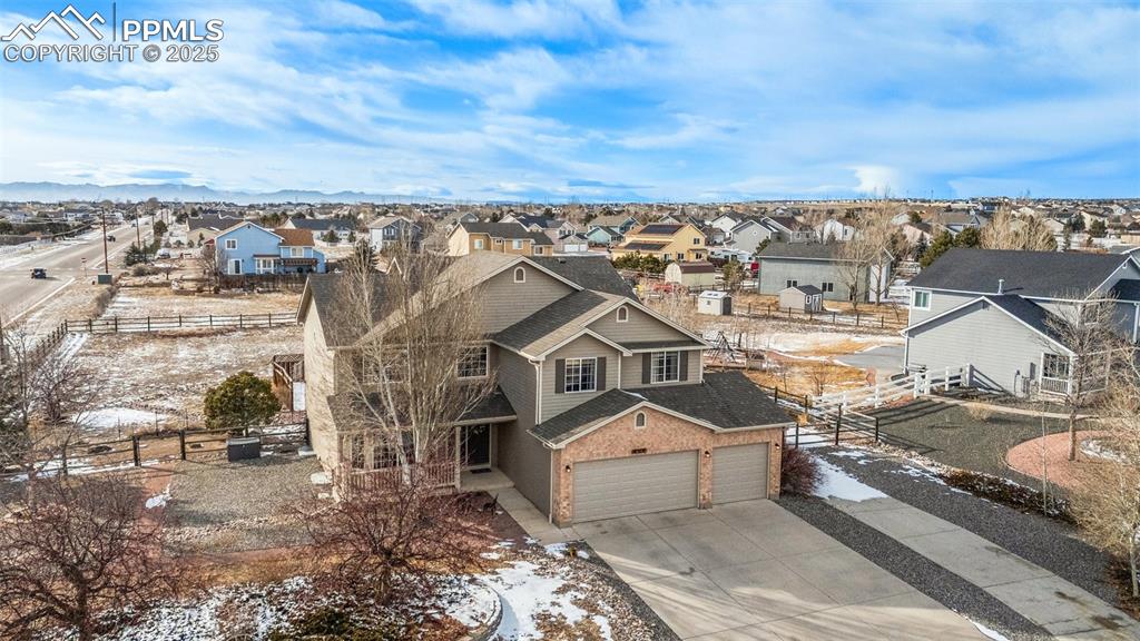8518 Bohleen Road Peyton, CO 80831 - Photo 41 of 44 an aerial view of a house with a yard