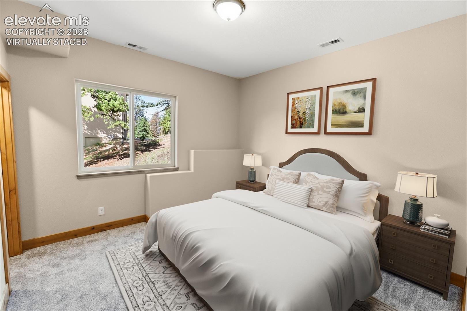 748 Pinewood Road Florissant, CO 80816 - Photo 17 of 37 Lower Level Bedroom 2 - Virtually Staged