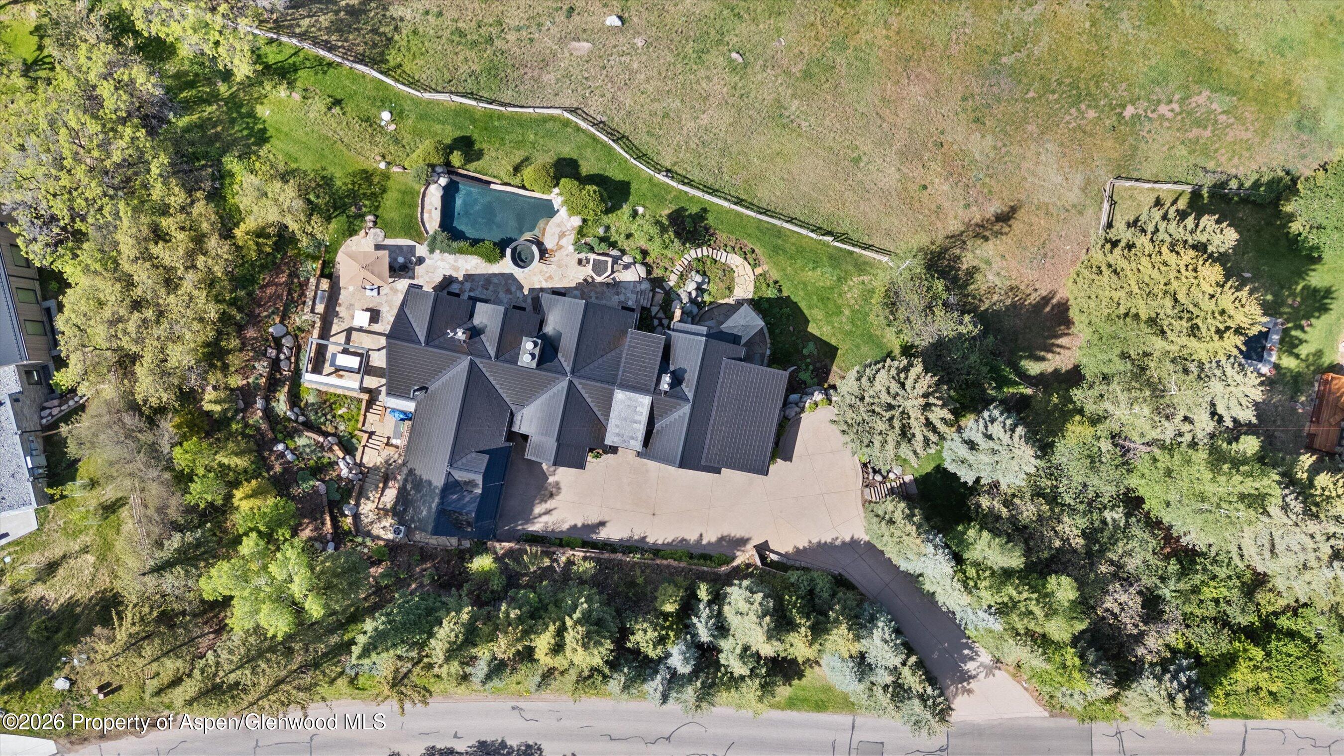 1682 Red Mountain Road Aspen, CO 81612 - Photo 42 of 42 Property from Above