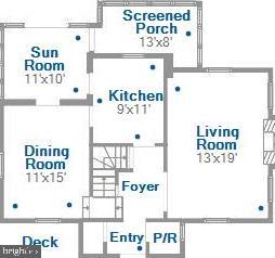 7206 Pinehurst Parkway Chevy Chase, MD 20815 - Photo 54 of 56 Main Level Floor Plan