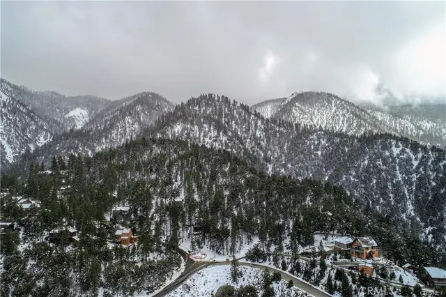 a view of a lake in middle of forest