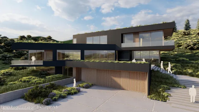 front view of a house with a street