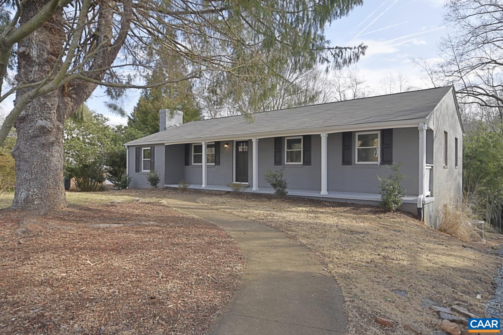 front view of house with a yard