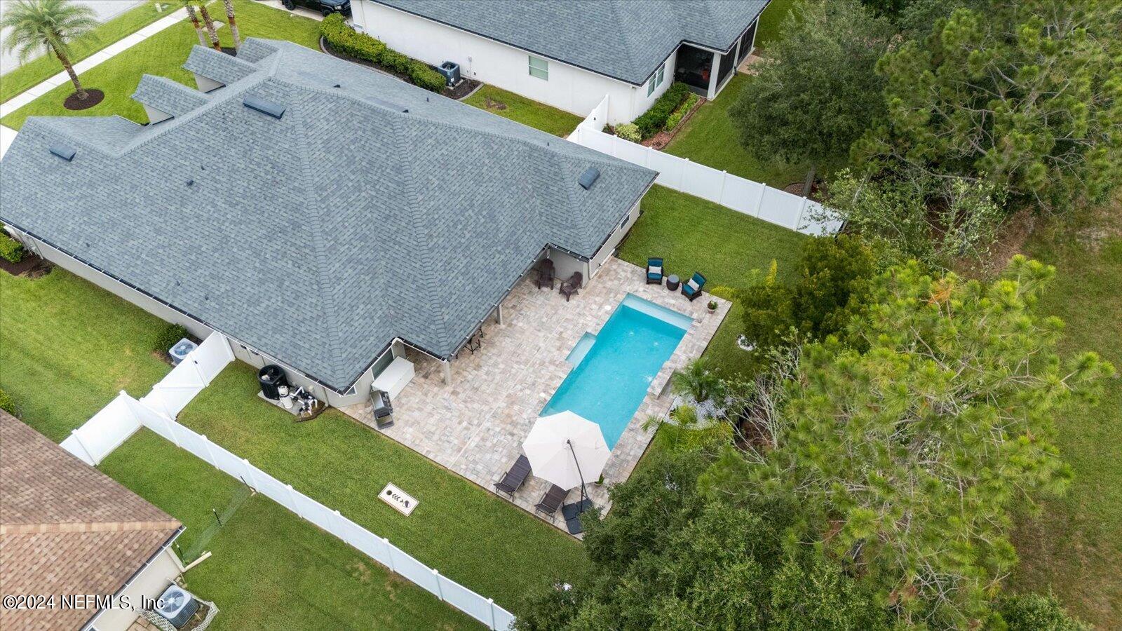 578 Porta Rosa Circle St. Augustine, FL 32092 - Photo 30 of 43 Aerial View Rear Yard