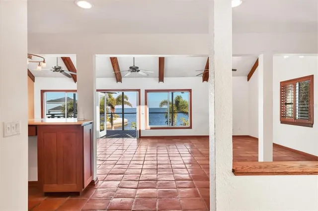 a view interior of a house with wooden floor