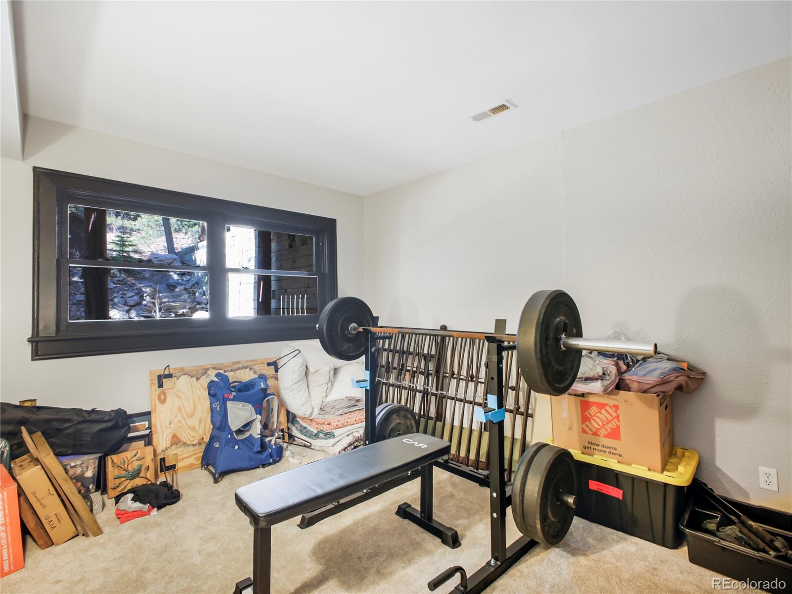 24 Pine Valley Road Evergreen, CO 80439 - Photo 25 of 50 a bedroom with furniture and a window