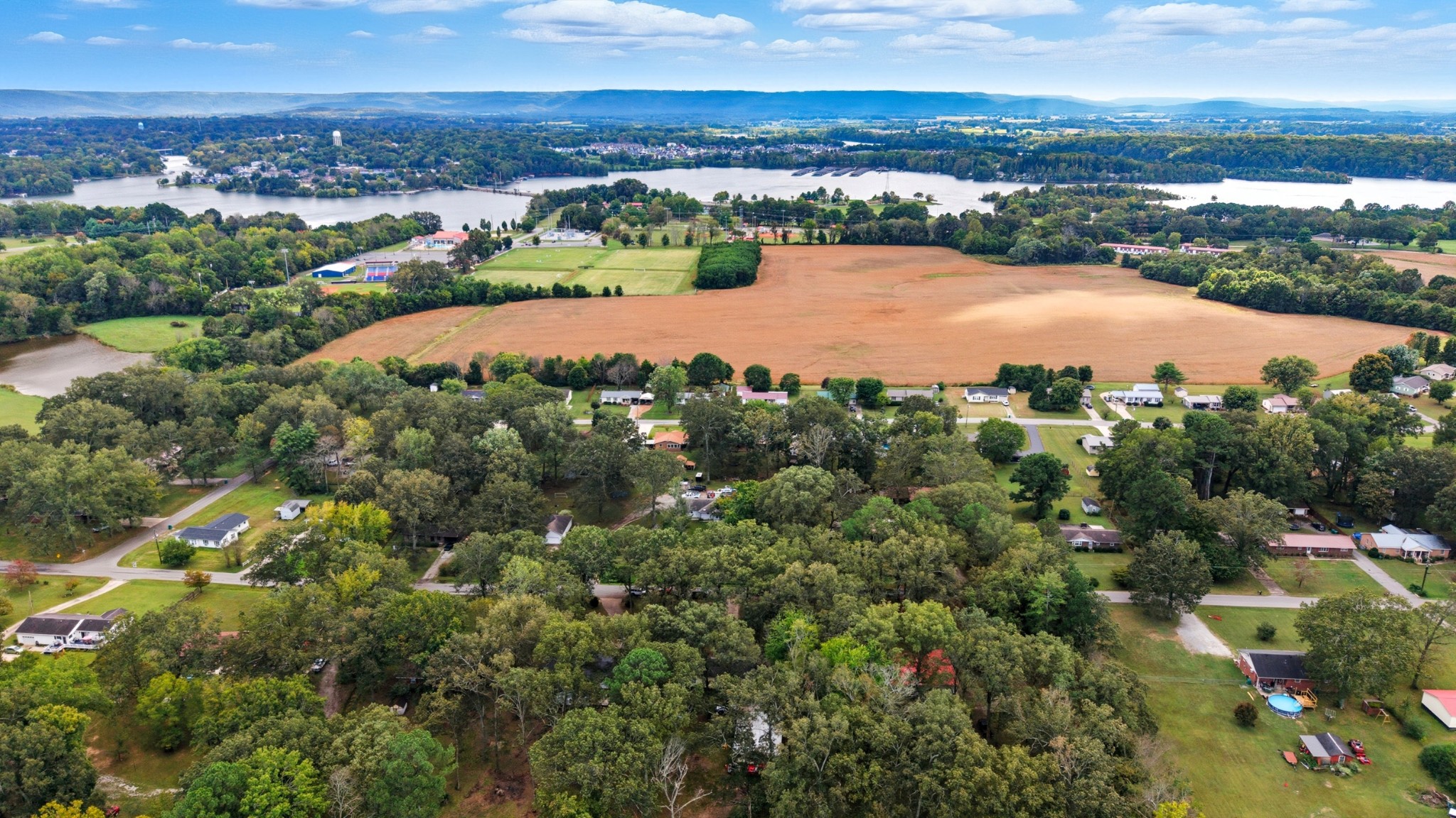 240 Myers Road Winchester, TN 37398 - Photo 38 of 38 an aerial view of ocean and residential houses with outdoor space