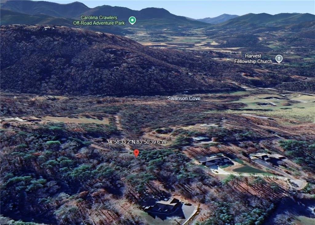 a view of city and mountain