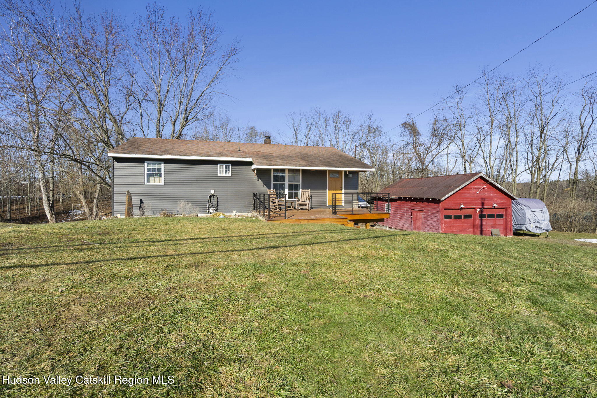 437 Sharptown Road Stuyvesant, NY 12173 - Photo 38 of 39 a front view of a house with a garden