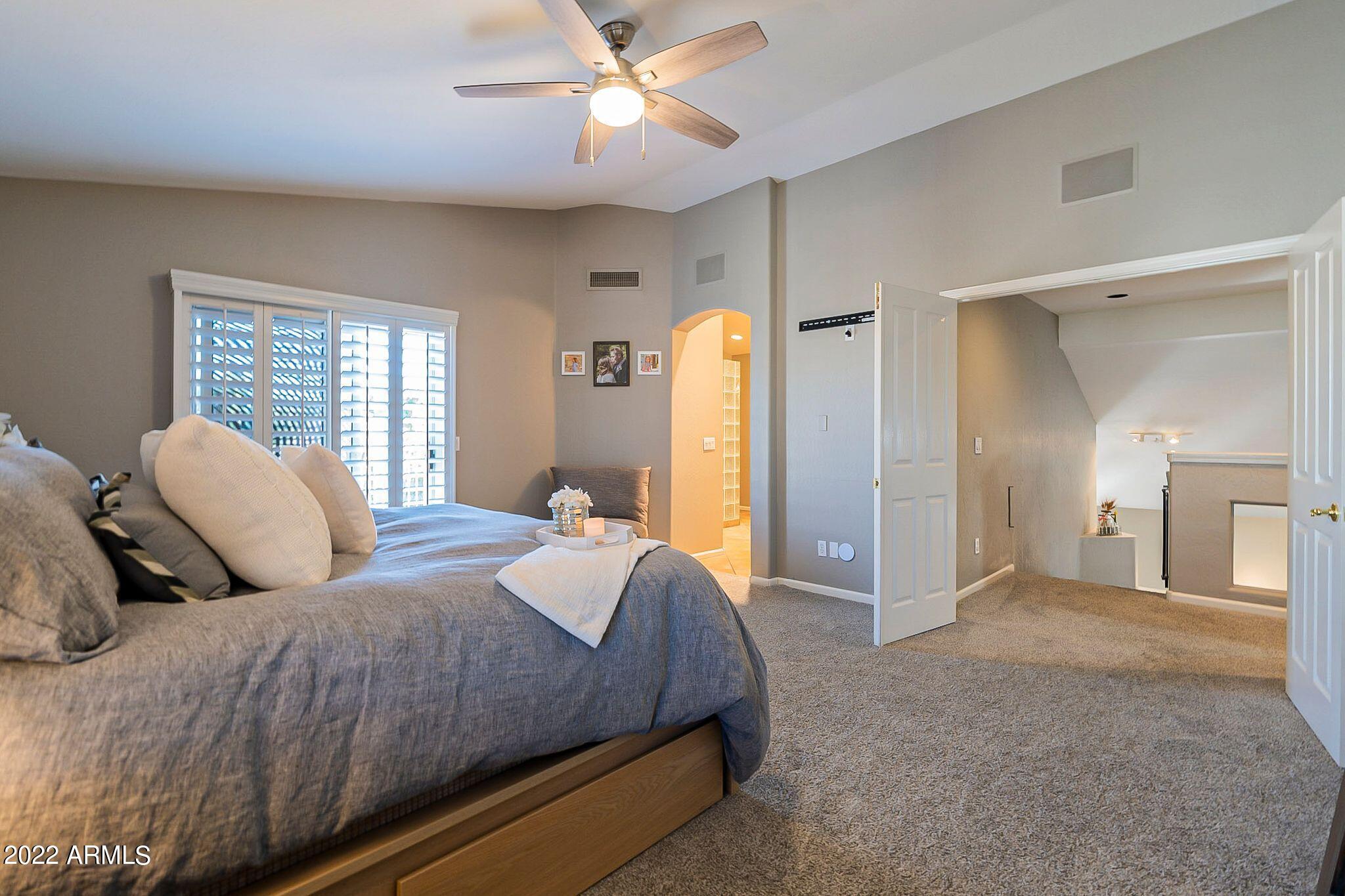 3425 East Clark Road Phoenix, AZ 85050 - Photo 28 of 59 Upstairs Primary Bedroom Suite