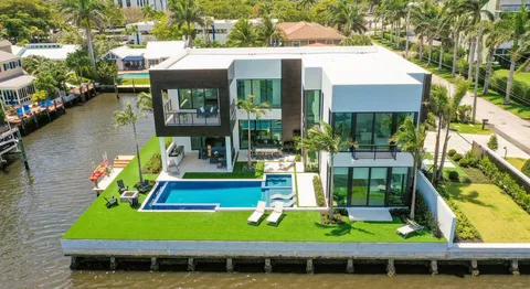 a view of house with a swimming pool