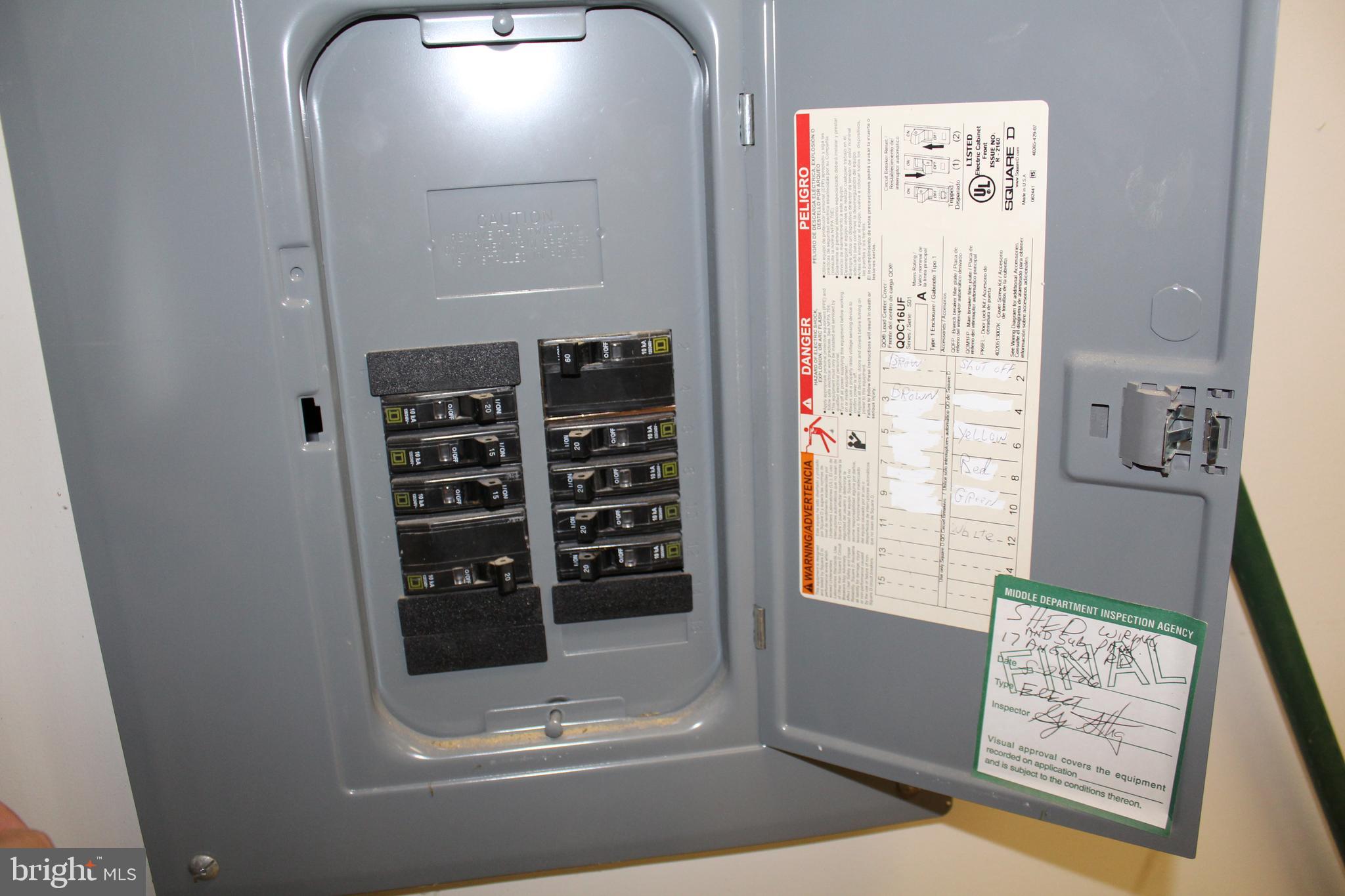 17 Angola Road New Castle, DE 19720 - Photo 26 of 28 Electrical panel in shed