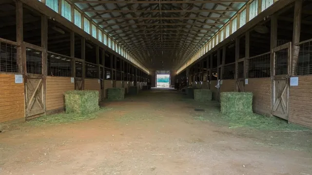 a hallway with a couch and a couch