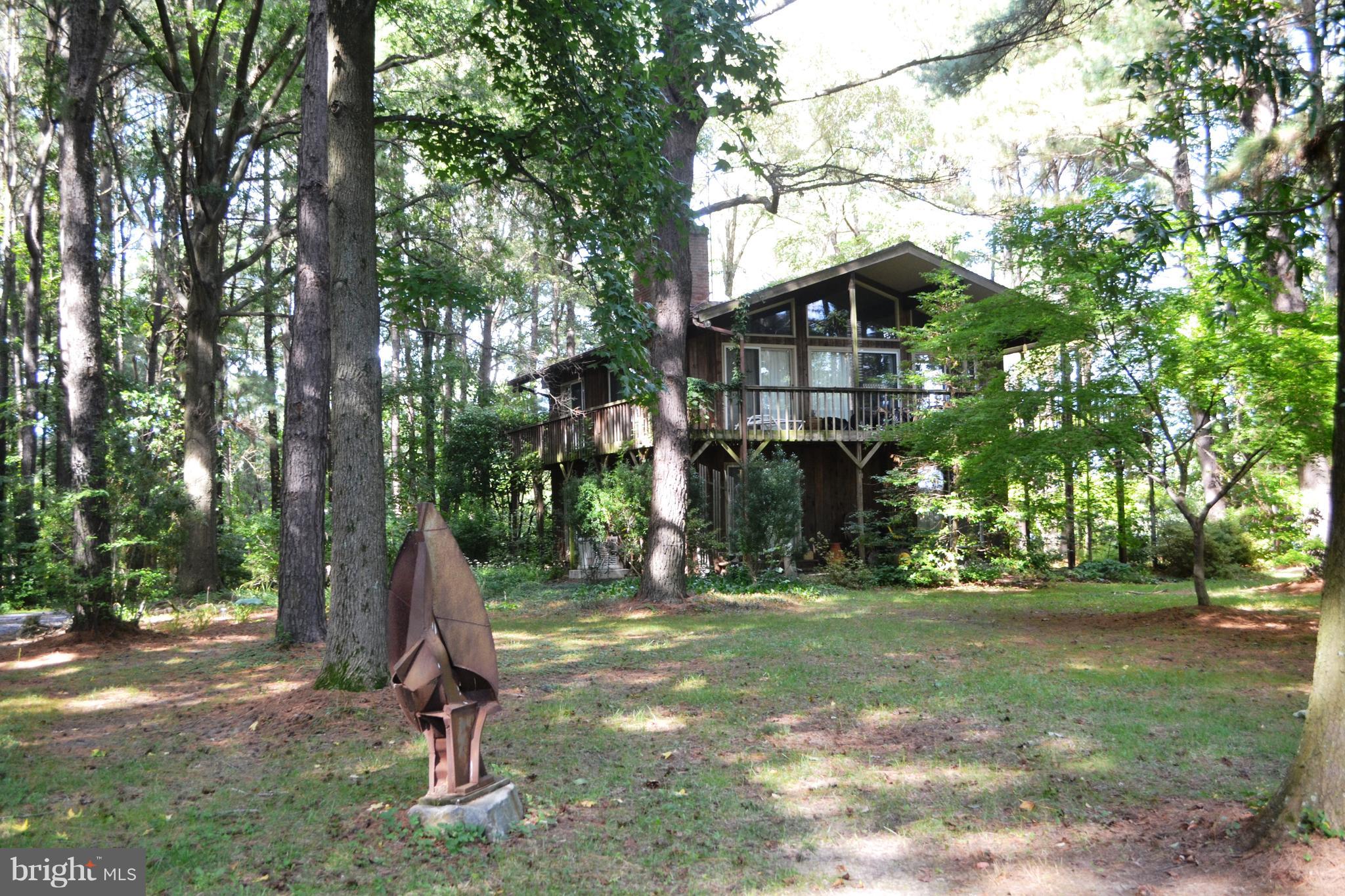 7223 Drum Point Road St. Michaels, MD 21663 - Photo 25 of 38 a backyard of a house with lots of green space